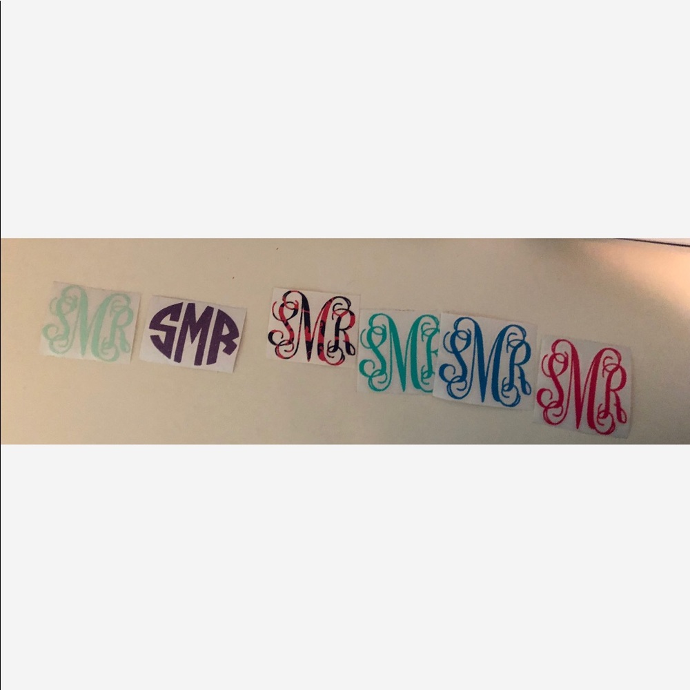 Monogram decals bundle